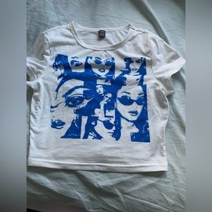 White face SHEIN shirt